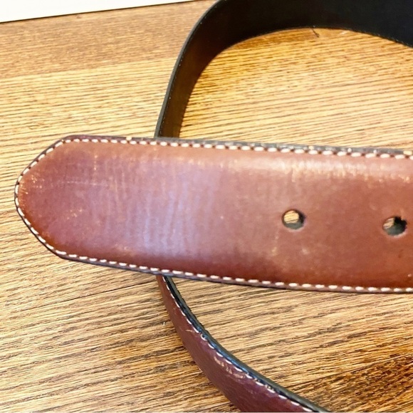 Levis | Mens Brown Leather Belt Size 34/85 - Picture 6 of 7